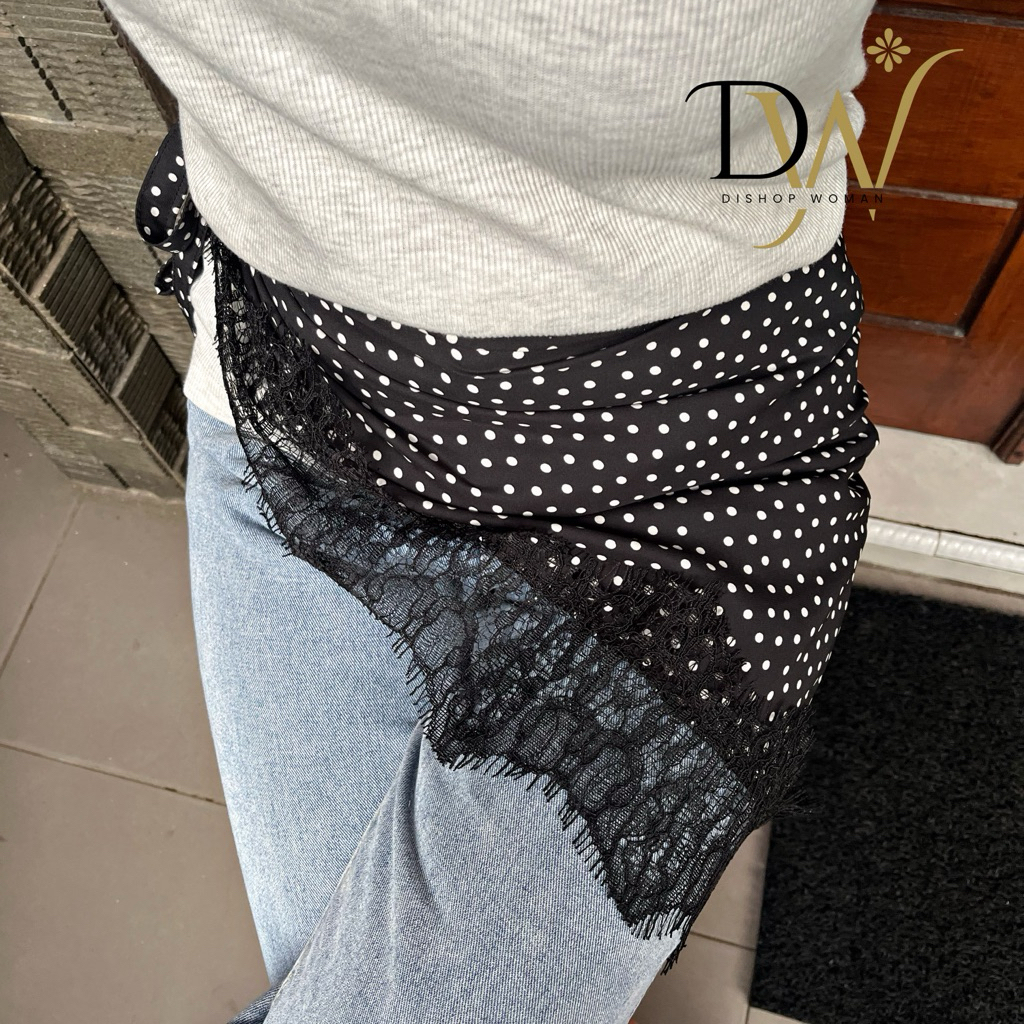 Layering satin lace skirt Rok Asimetris rok lace skirt renda| Lace skirt vintage korea style