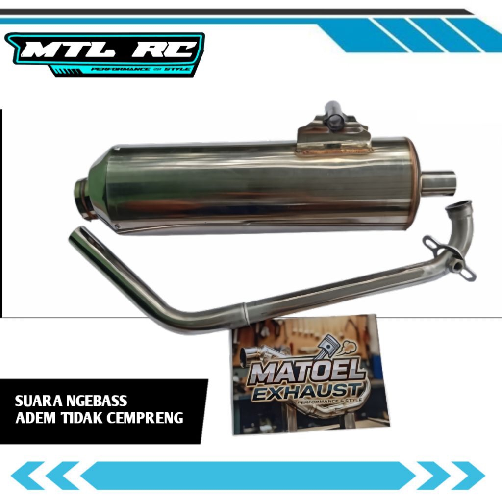 Knalpot Standar Racing Vario160,Pcx160 Original MTL RC