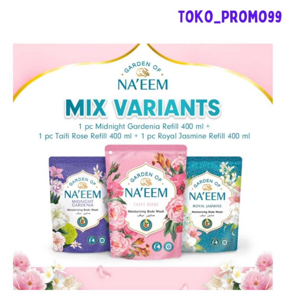 Sabun Cair Naeem Reffil 400ml All Varian naem (NA’EEM Sabun Mandi  Khas Ala Timur Tengah)