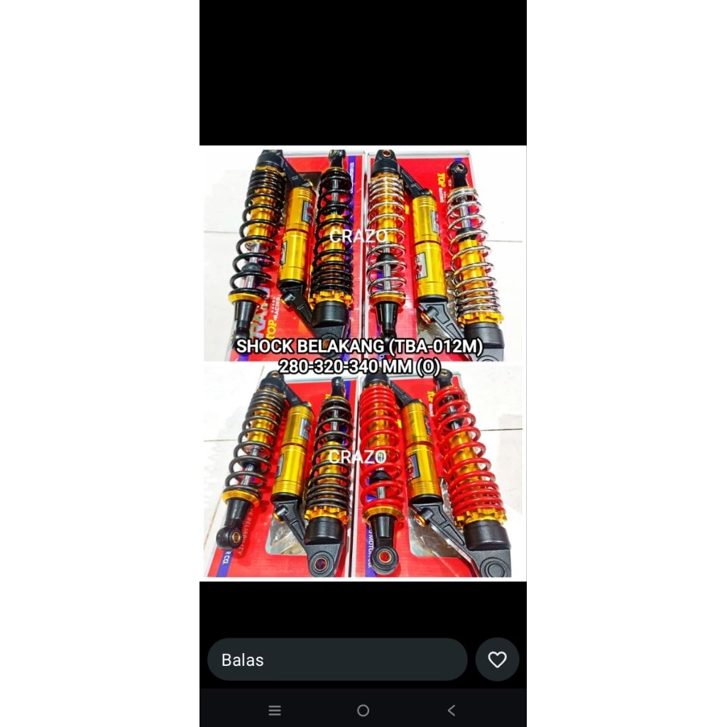 Shock tabung 280/320/340