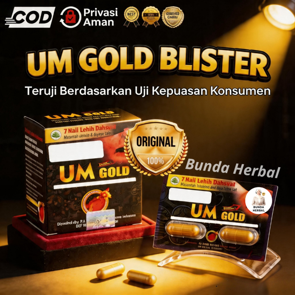 UM GOLD KAPSUL ORIGINAL | Urat Madu Gold Original 100% Kapsul | UM Gold Blister | Urat Madu 100% Ori