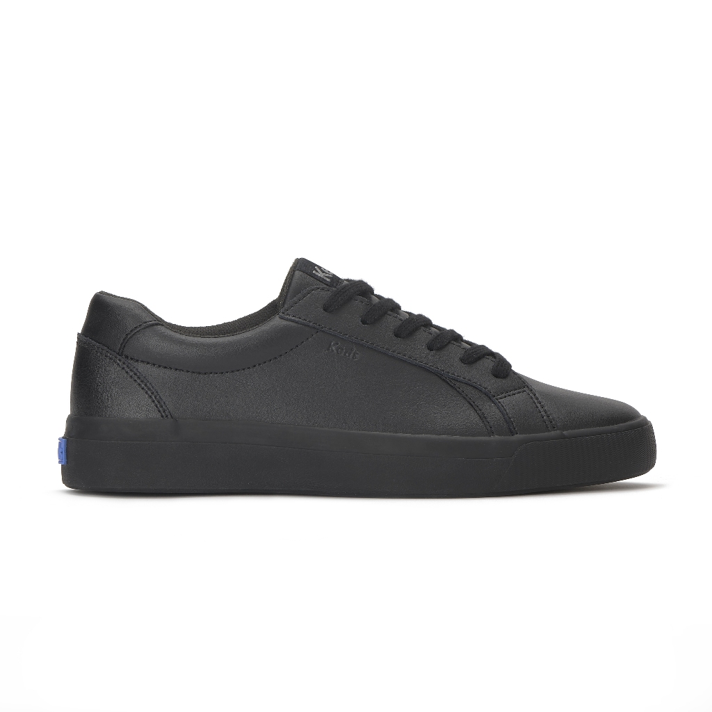 KEDS Women Pursuit Leather Black-WH68716