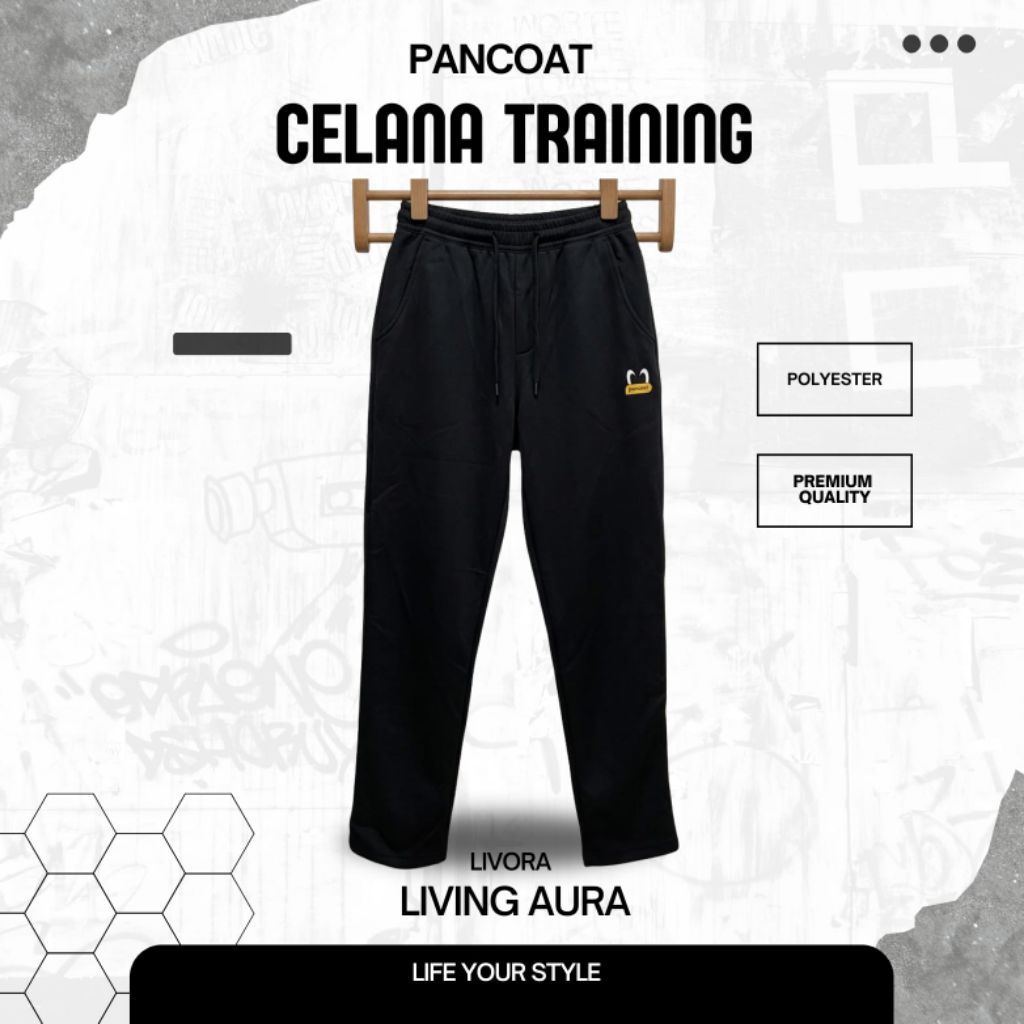 Celana Training Pancoat Original Warna Hitam