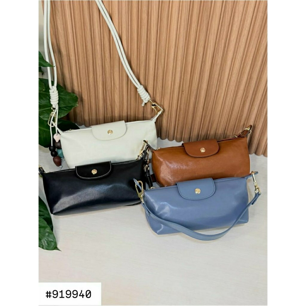 [GENUINE LEATHER] 919940 SIZE MINI TAS TENTENG SELEMPANG WANITA ASLI KULIT SAPI