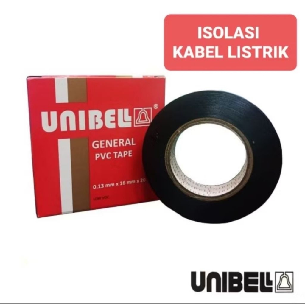 Isolasi Listrik UNIBELL warna Hitam Isolasi kabel listrik