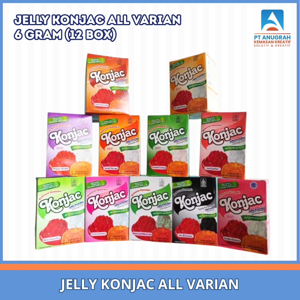 Jelly Konjac All Varian 6 Gram / Jelly Agar-agar 1 box (12 Pcs)