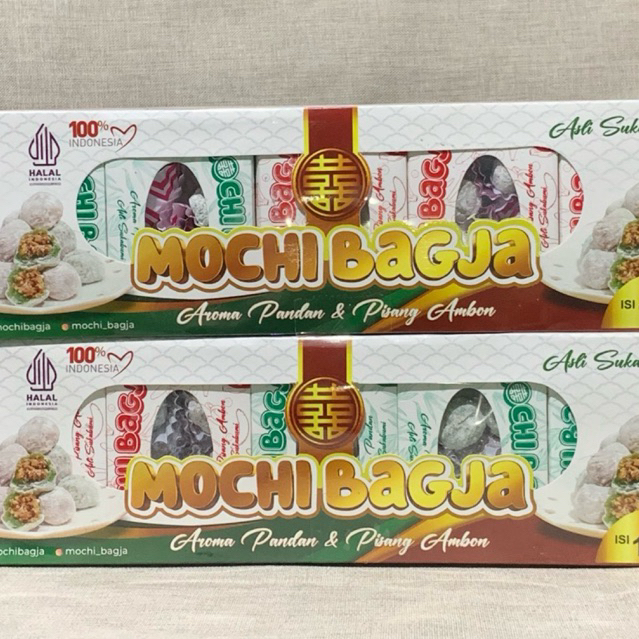 Nusalera Mochi Bagja Jajanan Oleh-Oleh Bandung Khas Sukabumi isi 10 pack