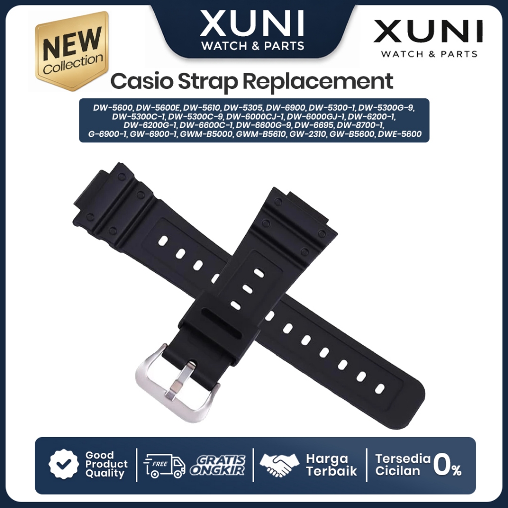 Rubber Strap Tali Karet Jam Tangan Casio DW5600 DW-5600 DW-8700-1 G-6900 GW-6900 DWE-5600 DW5610