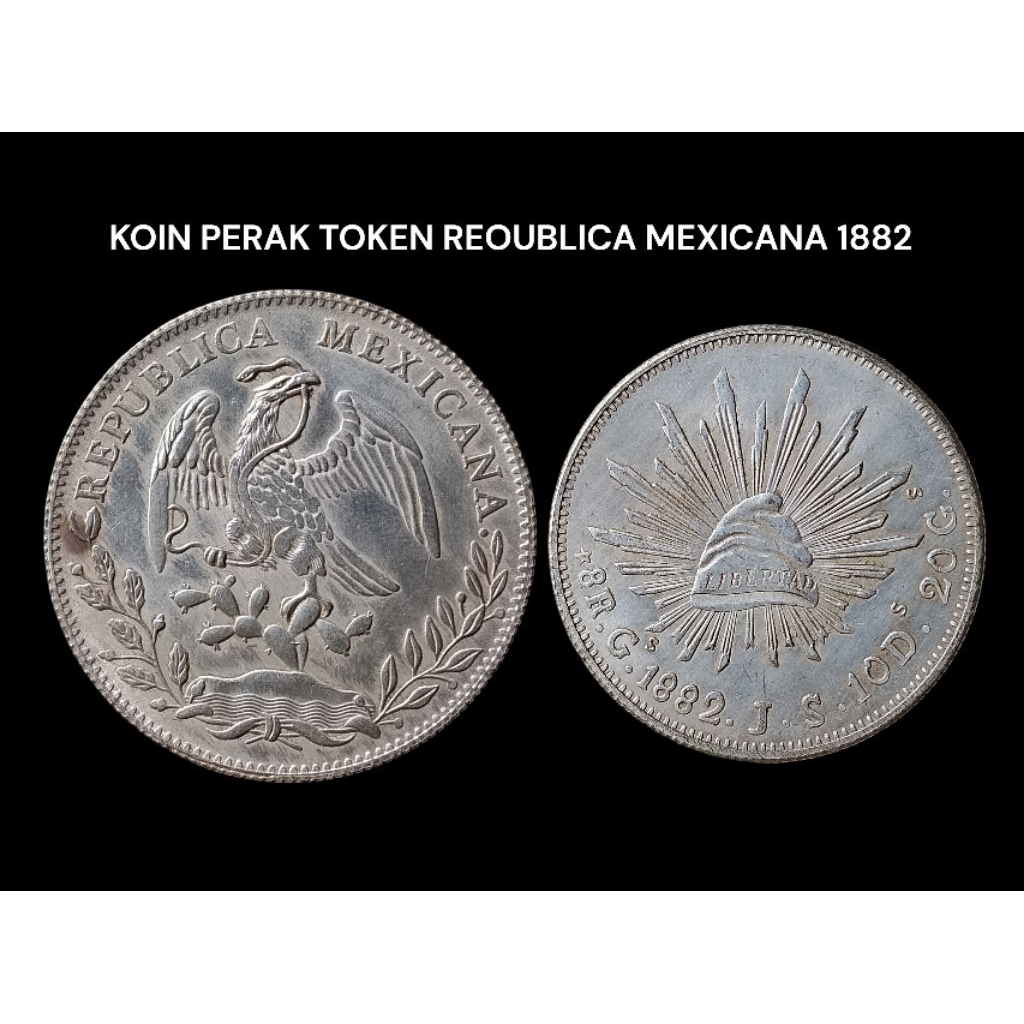 KOIN TOKEN PERINGATAN COIN REPUBLICA MEXICANA 1882