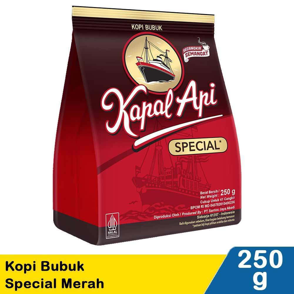 KOPI KAPAL API SPECIAL MERAH 250g - KOPI BUBUK KAPAL API