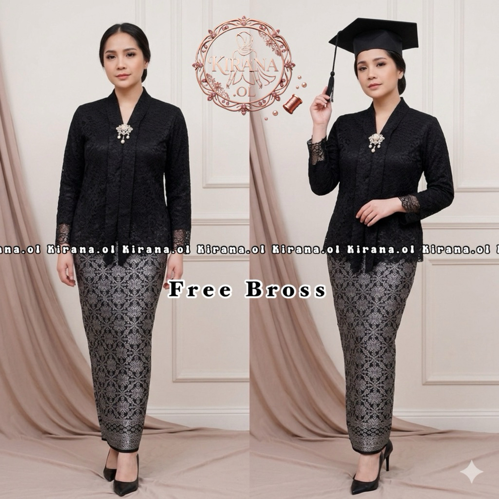 (FREE BROSS) KIRANA OL - KEBAYA BRUKAT FLOY MODERN - KEBAYA BUSUI MODERN - KEBAYA KONDANGAN - KEBAYA