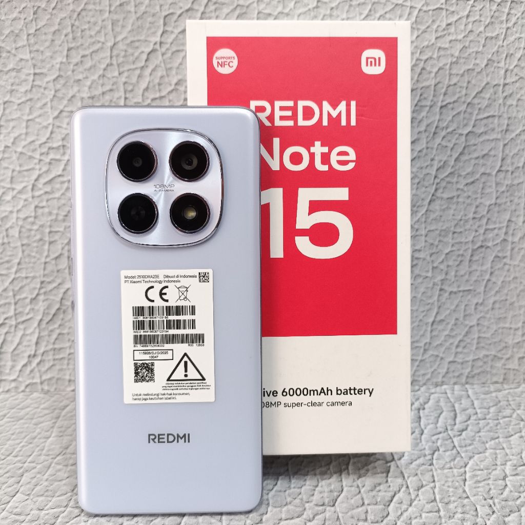 REDMI NOTE 15 4G 8/128GB HP BEKAS SECOND FULLSET