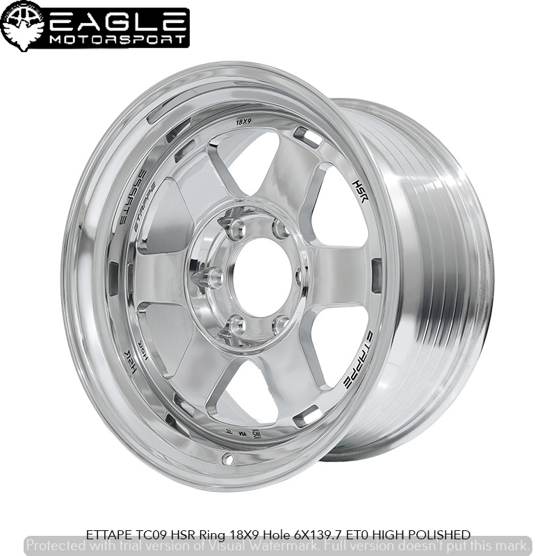 VELG RACING HSR ETAPPE RING 18 BUAT PAJERO FORTUNER HILUX TRITON DLL.