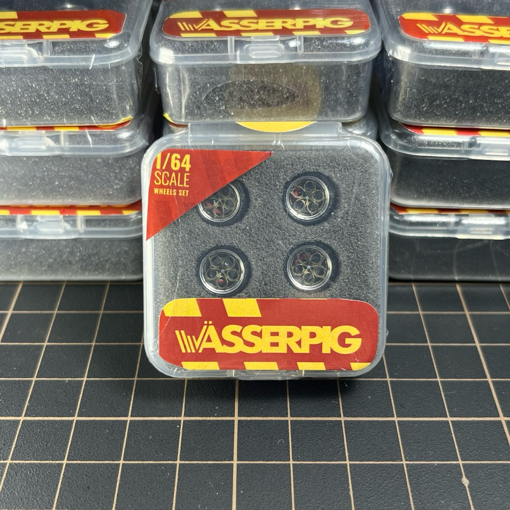 Velg Diecast Miniscale WASSERPIG Wheels HRE S111SC Gunmetal SEALED