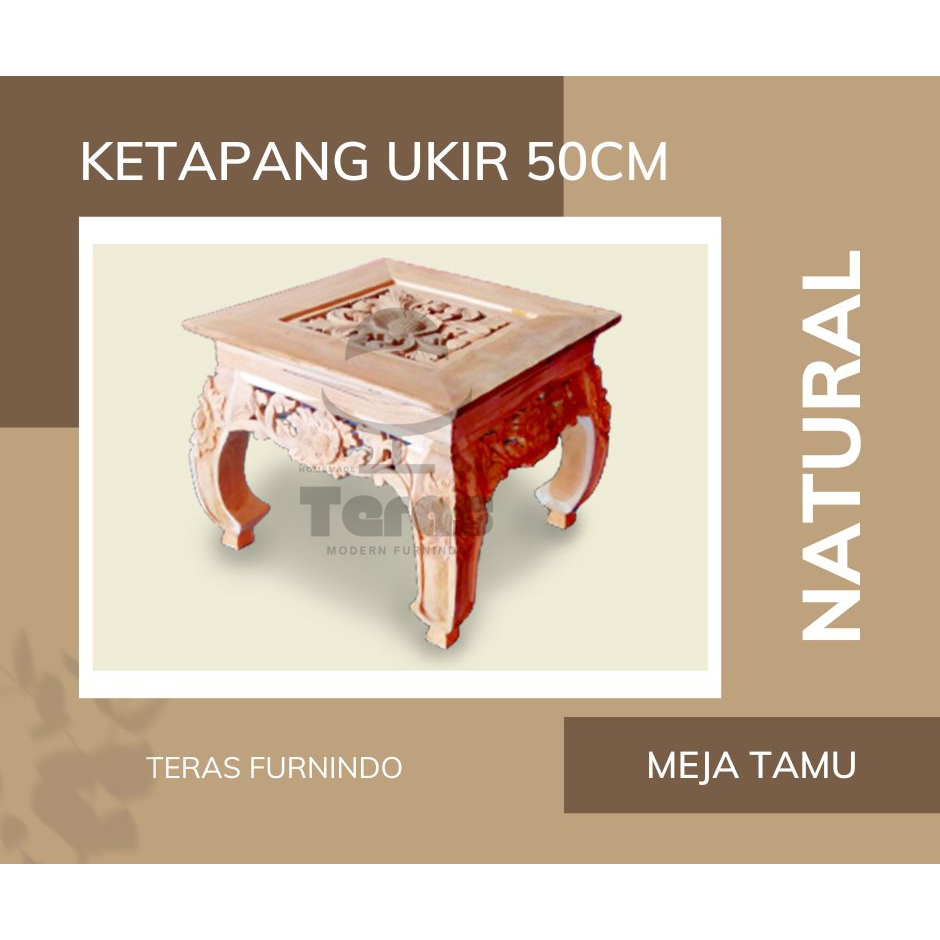 Meja Ketapang Jati | Meja ketapang ukiran | Meja ketapang kecil