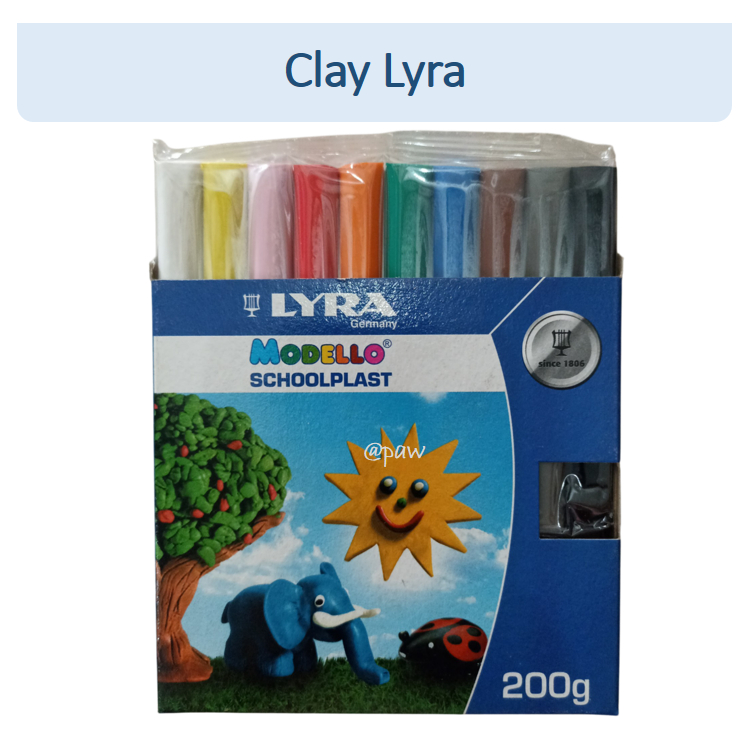 Clay LYRA Modello Schoolplast 200gr/ Lilin mainan Modello/ Plastisin LYRA Modello Schoolplast 200gr