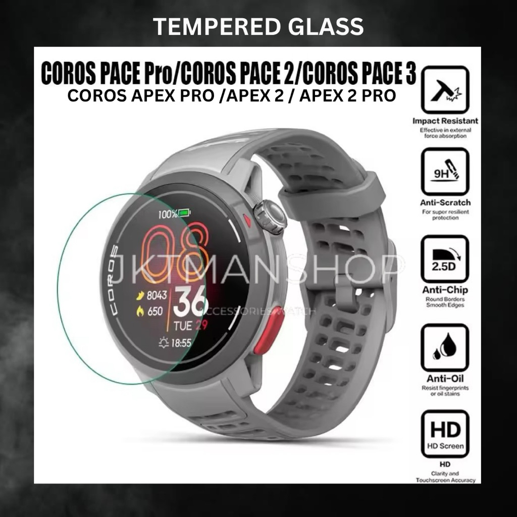 TEMPERED GLASS ANTI GOROS COROS PACE 3 2 / APEX 2 2 PRO / APEX PRO