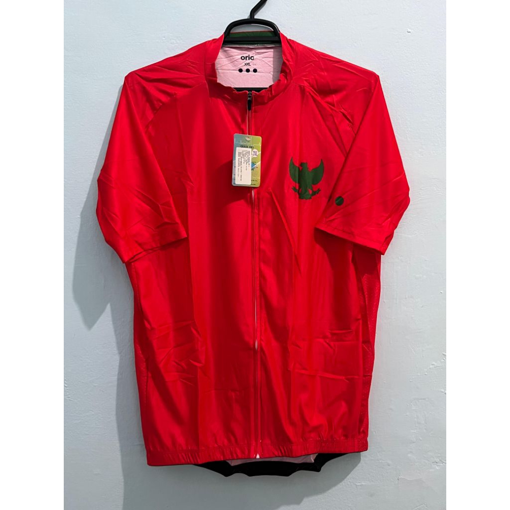 Jersey Sepeda Oric DRIO Red Merah Logo Garuda