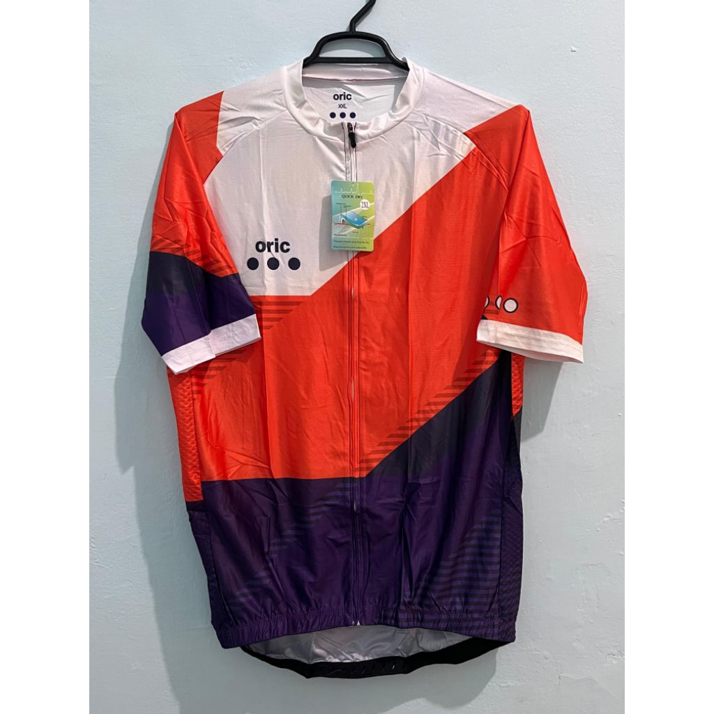 Jersey Sepeda Oric TUOLI Ungu Orange Putih