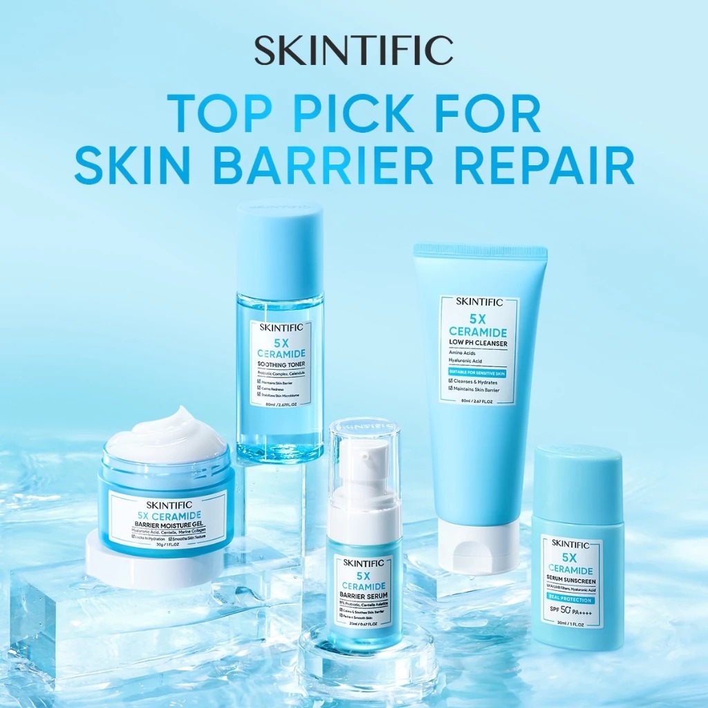 Paket Skintific Skincare Lengkap Glowing Dan Ceramide