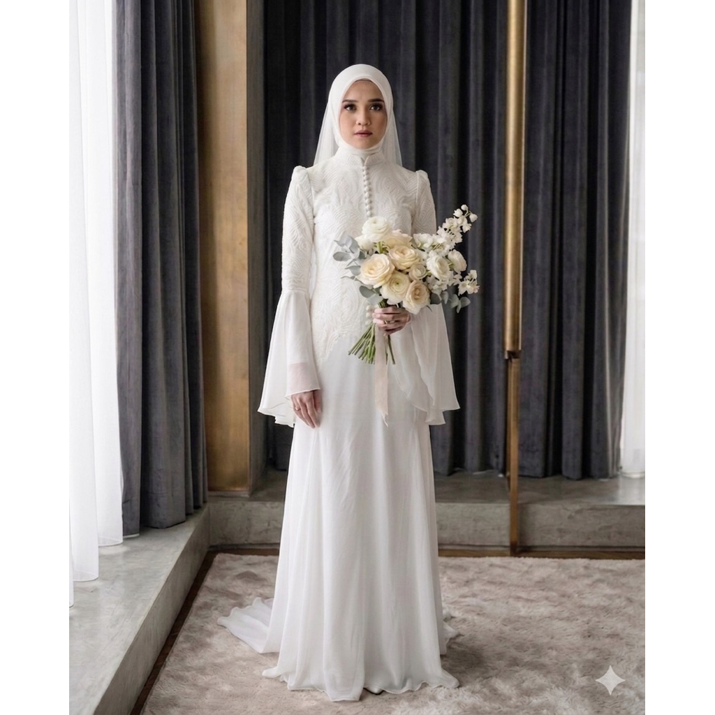 gaun pengantin malaysia melayu gaun akad gaun walimah gaun pengantin syari wedding dress gaun pengan