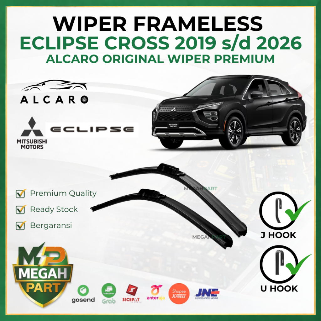 Wiper Frameless ECLIPSE CROSS 2019 s/d 2026 Original Alcaro - Sapu Kaca ECLIPSE CROSS - Wiper ECLIPS