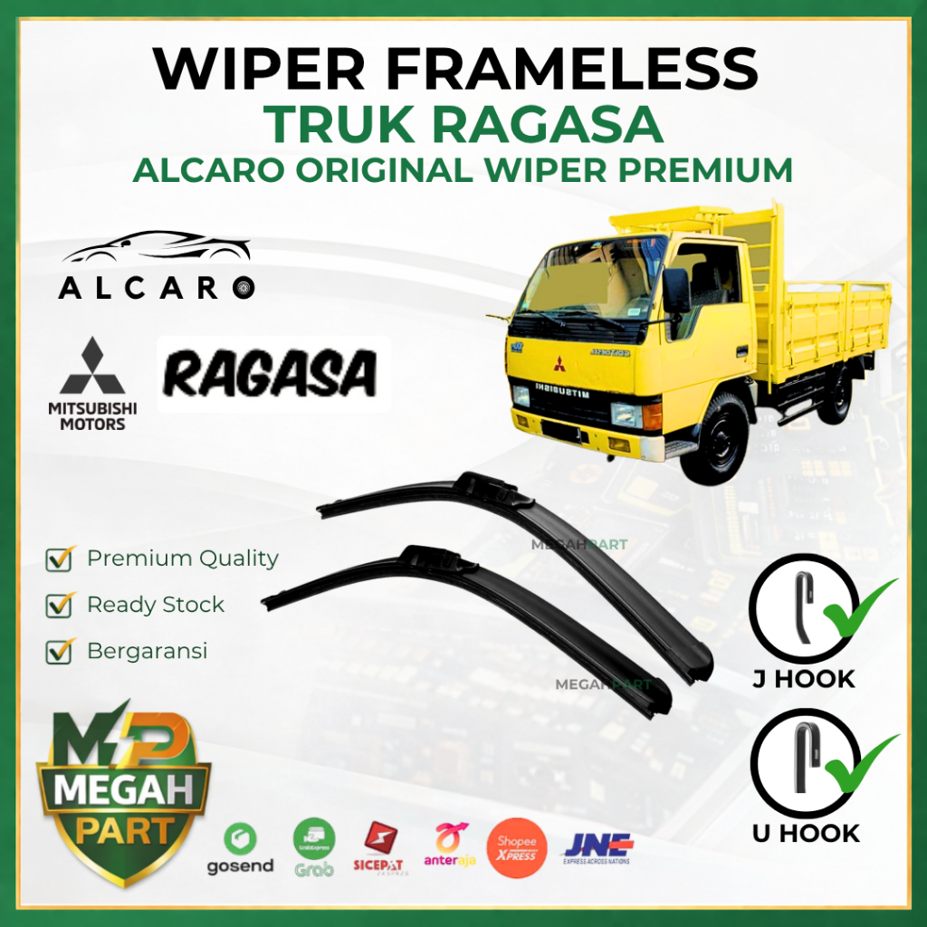Wiper Frameless Truk RAGASA Original Alcaro - Wiper Truk RAGASA Colt Diesel - Wiper RAGASA Frameless