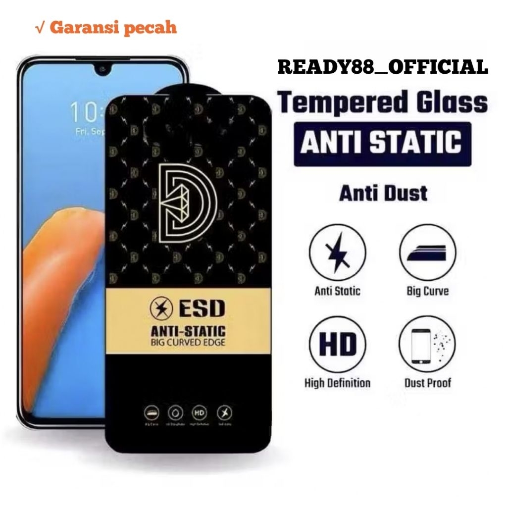 TG Anti Static Realme 3 / 3 Pro / 5 / 5I / 5S / 5 Pro / 6 / 6 Pro / 7 / 7I / 7 Pro / 8 / 8I / 8 Pro 