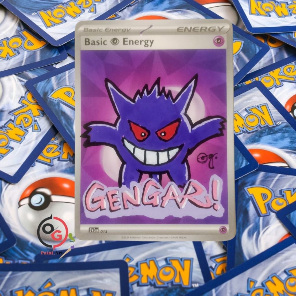 kartu pokemon art (gengar)