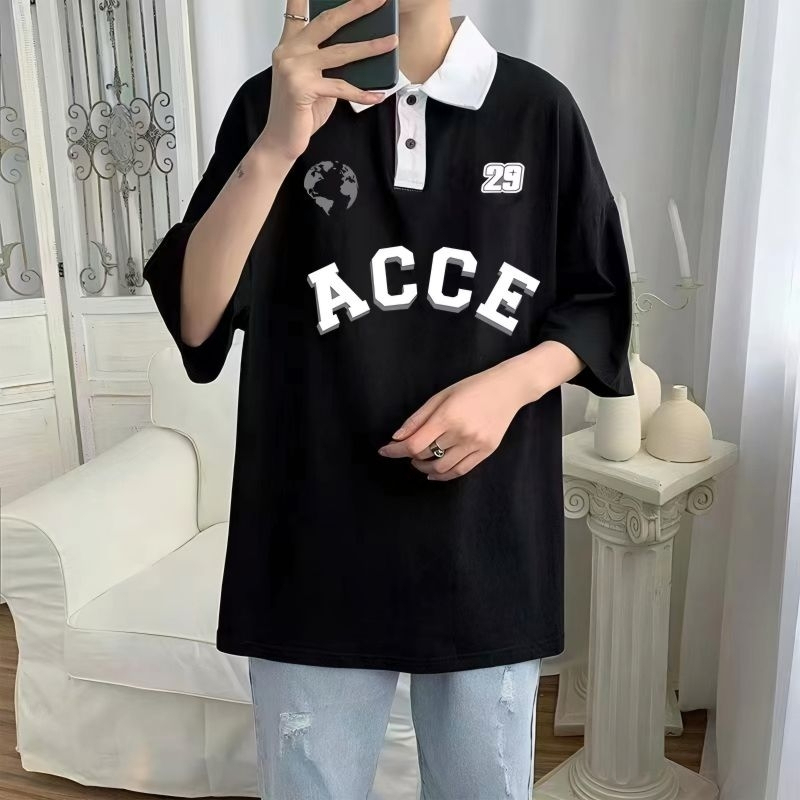 Kaos Polo Kerah Big Size "ACCE" Kaos Polo Premium 24s Bahan Adem 6XL 5XL 4XL 3XL Kaos Kerah Jumbo Pr