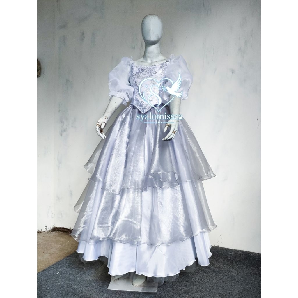 HELENA Kostum TAMBORIN GEREJA BAJU DRESS ROK PAYUNG KACA