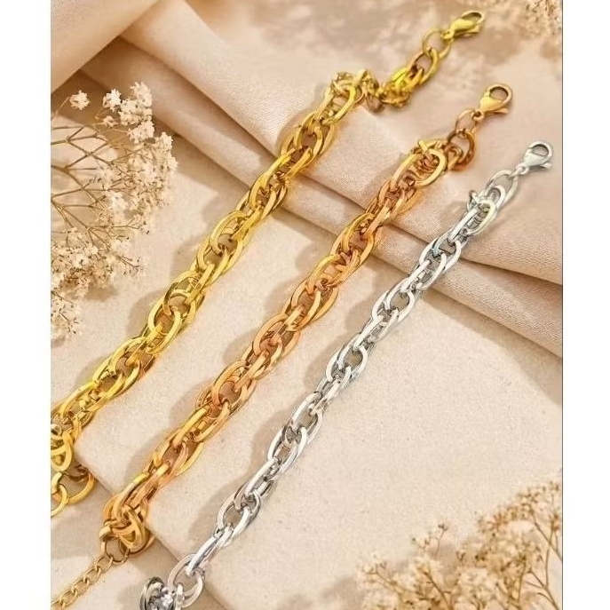 Gelang Tangan Titanium Import Asli