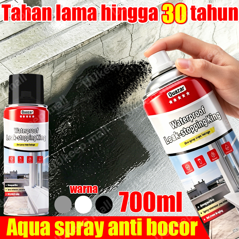 Aqua spray anti bocor waterproof 700ml sealent anti bocor atap rumah semprotan anti bocor dan rembes