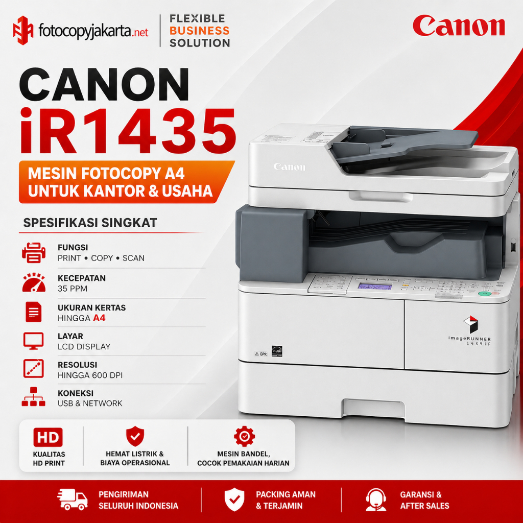 Canon imageRUNNER 1435 (iR 1435) – Mesin Fotocopy A4 Multifungsi