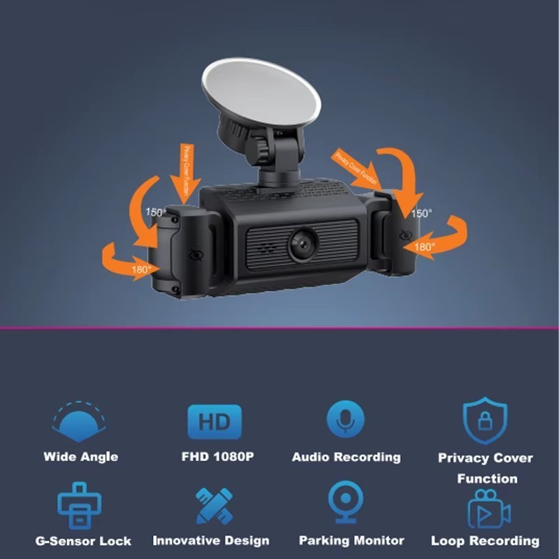 MH - kamera mobil wifi 4 kamera FHD 1080P Night Vision S7