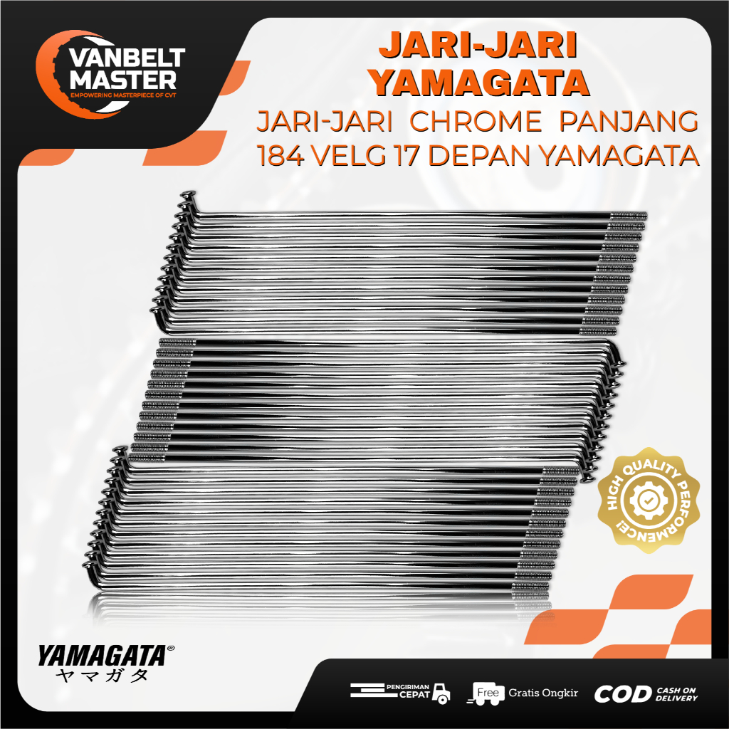 Yamagata Jari jari Ruji Velg 17 18 ukuran 184 Honda Yamaha Vario Beat Scoopy PCX Supra X Blade Karis