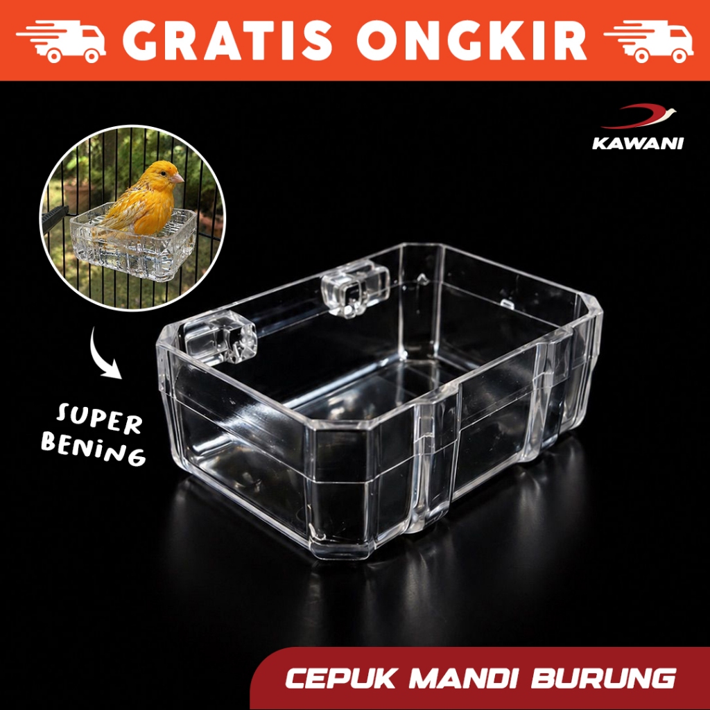 Cepuk mandi Burung Kecil Konin Kolibri Pleci Sogon Model Terbaru Segi 8