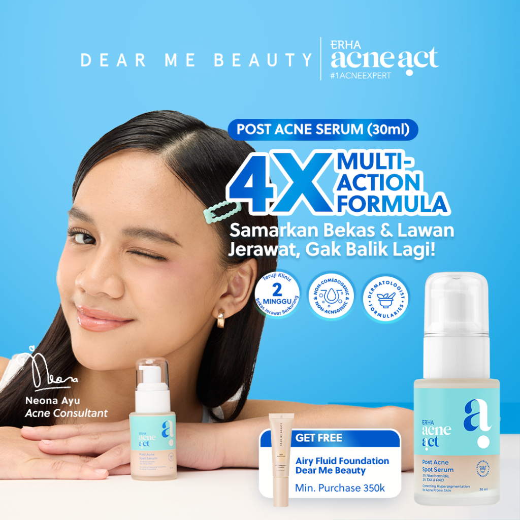 ERHA Acneact Post Acne Spot Serum 30ml  30ml Serum Bekas Jerawat  | Niacinamide 5% + Tranexamic Acid