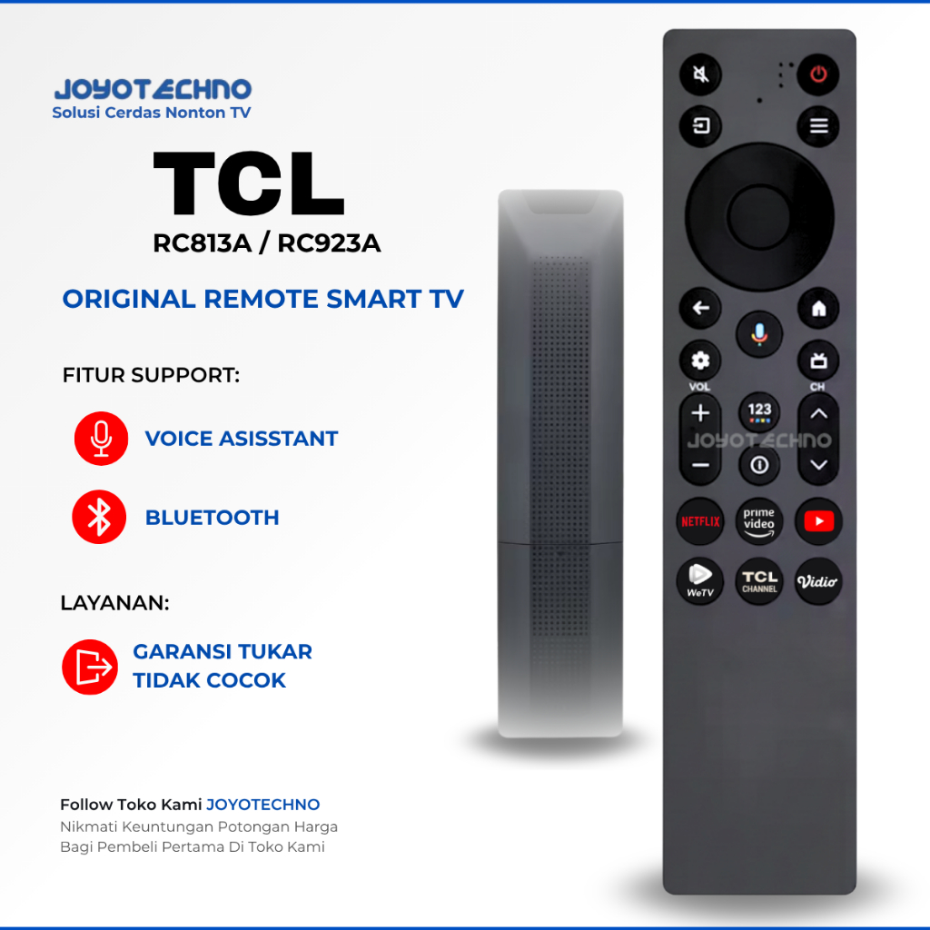 Remote TV TCL Smart TV Series V4C V5C V6C T6C C6K C6KS Q6C P7K Remote TV Voice On