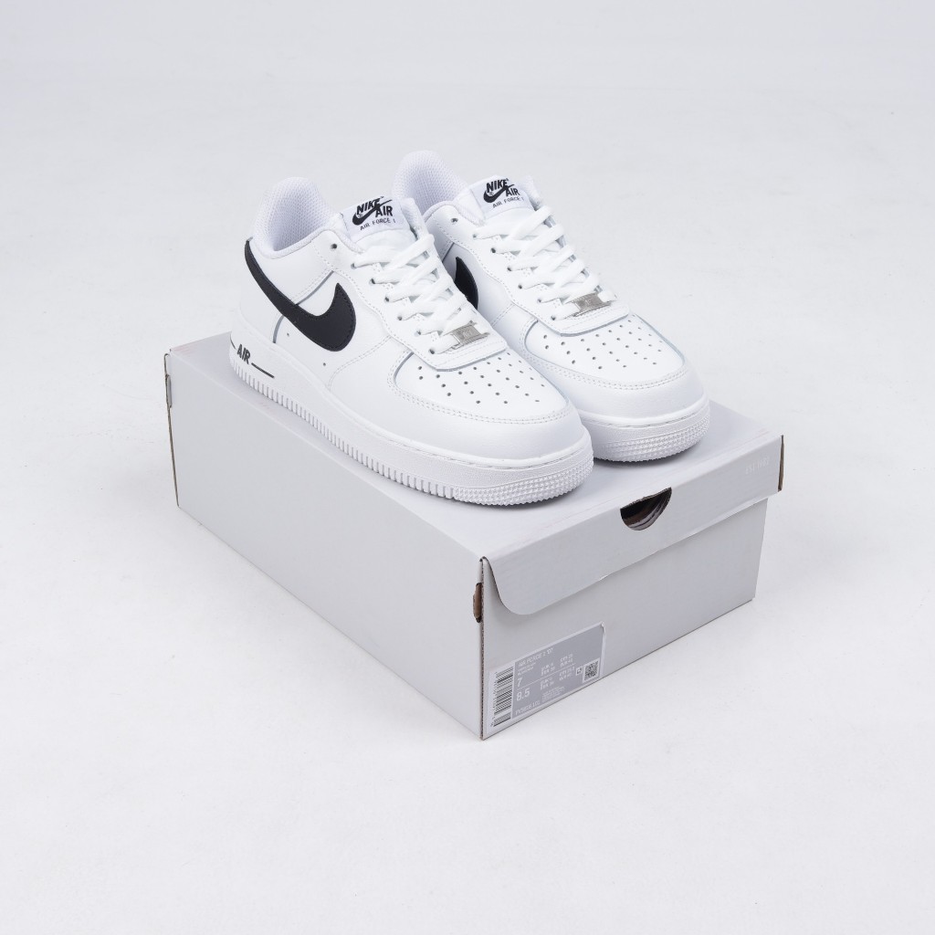 (FTBX) Sepatu Sneakers Nike Air Force 1 07 Low White List Black