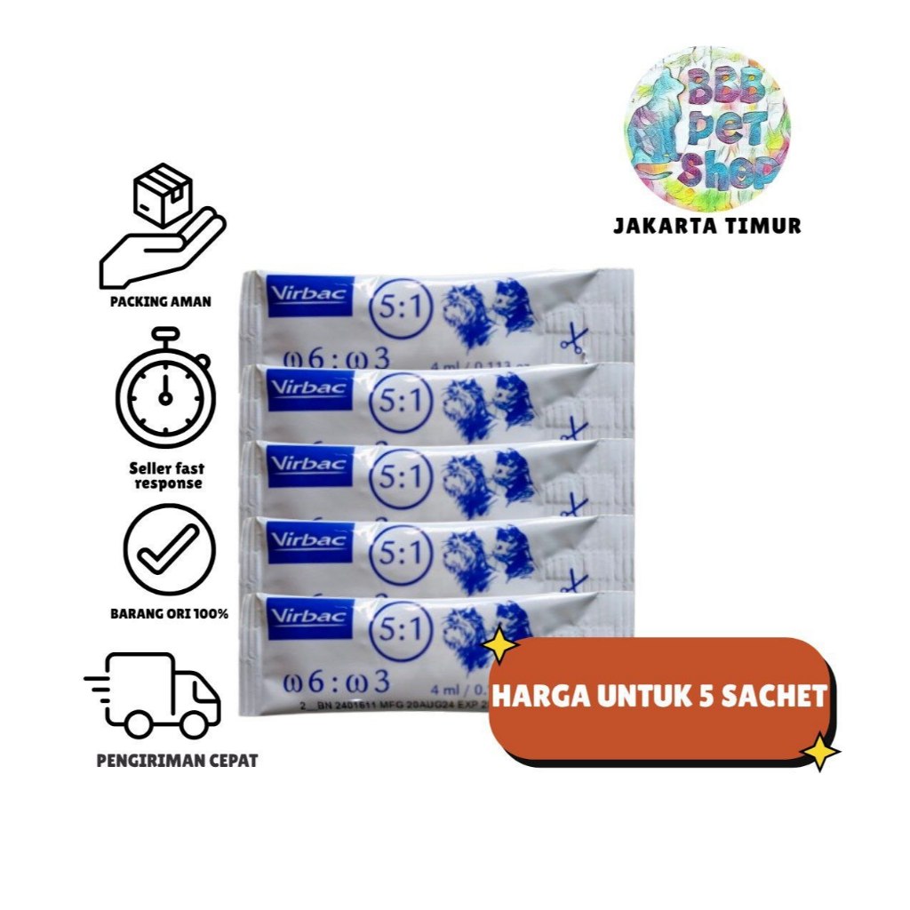 VIRBAC MEGADERM 4ML (HARGA PER SACHET)