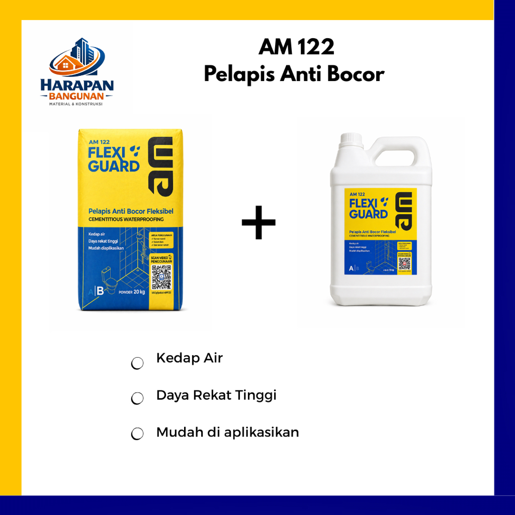 AM 122 Pelapis Anti Bocor Fleksibel 20 kg + 5 kg