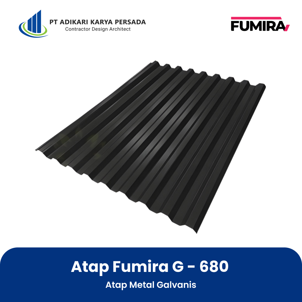 Atap. Fumira G-680 - Atap Metal Galvanis Fumira