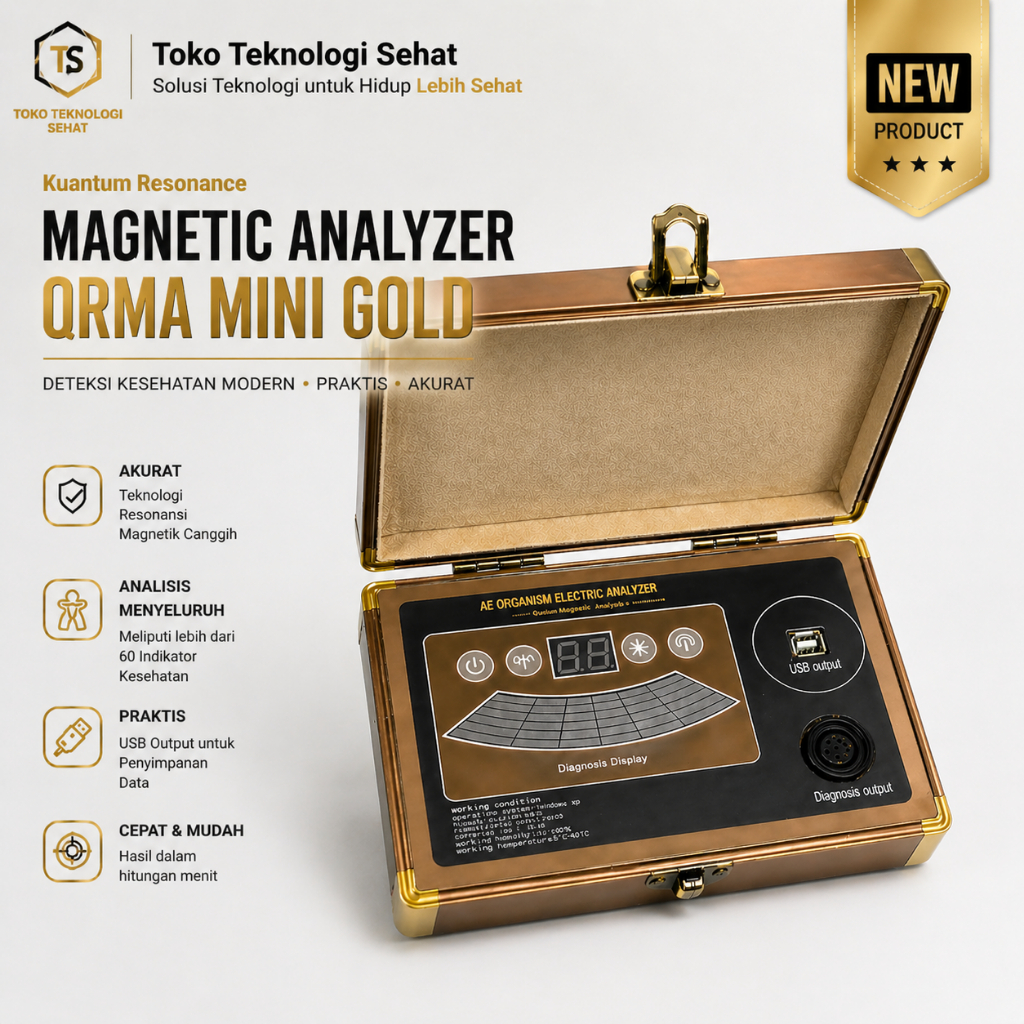 QRMA Kuantum Resonance Magnetic Analyzer Quantum Mini Gold Stick/Handpind Software Versi Terbaru Gar