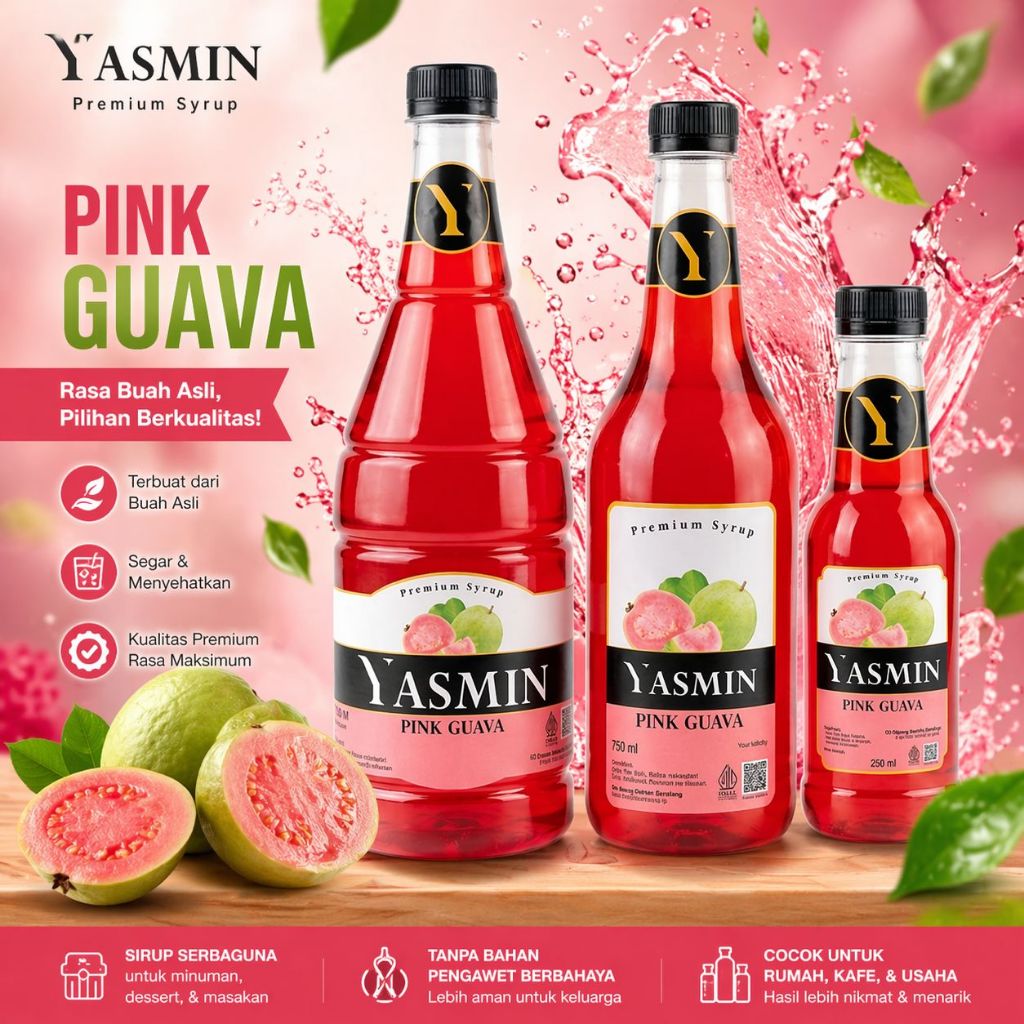 YASMIN SYRUP PINK GUAVA