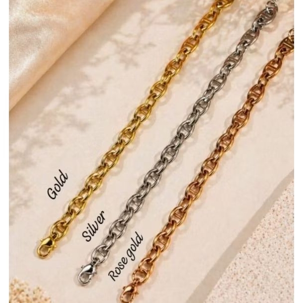 GELANG RANTAI TITANIUM IMPORT ASLI