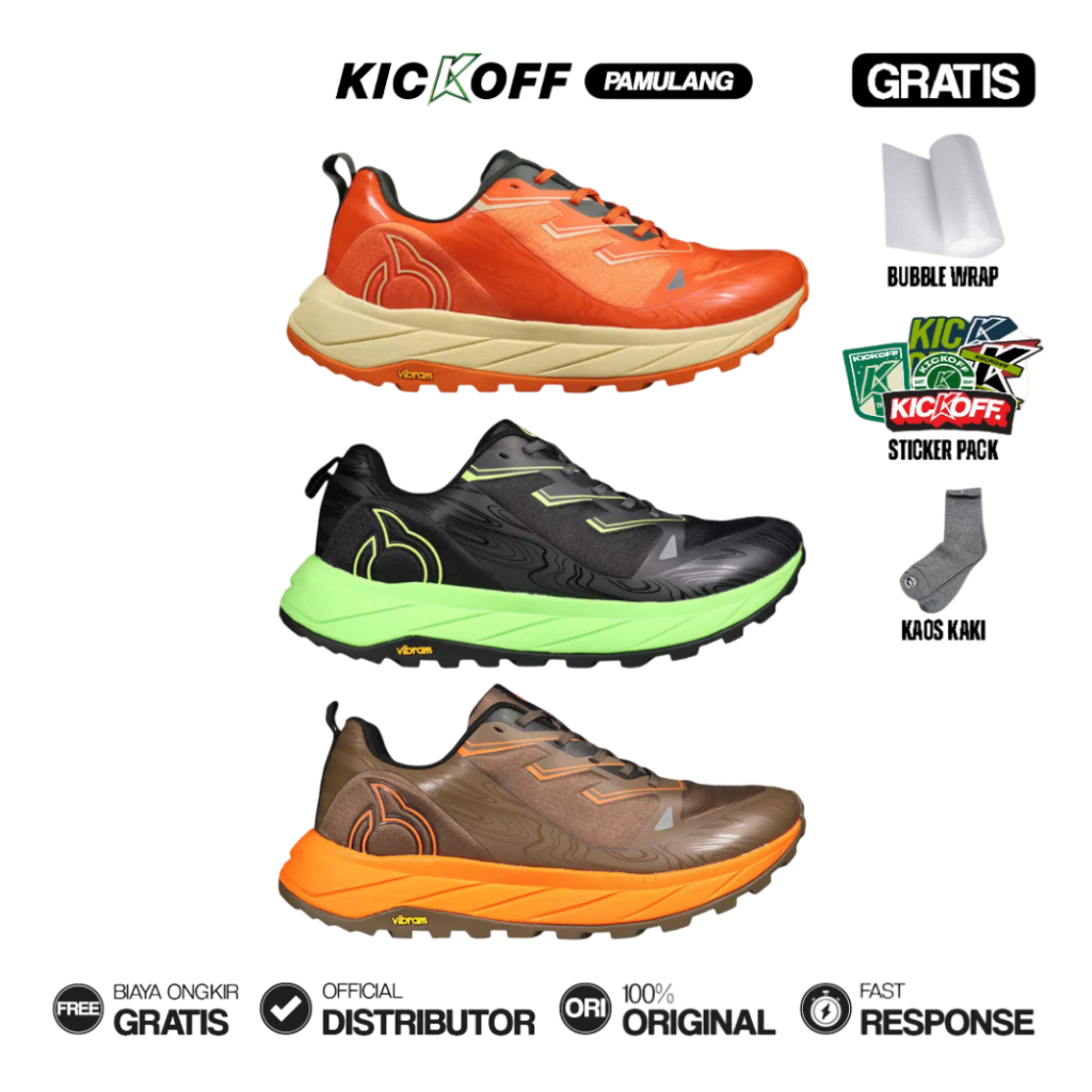SEPATU TRAIL RUN ORTUSEIGHT / SEPATU LARI TRAIL ORTUSEIGHT ANDES FREE KAOS KAKI