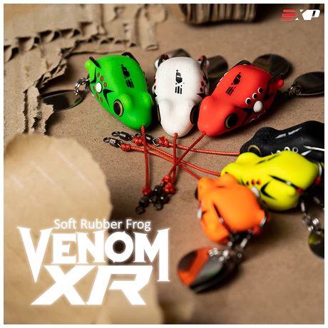 EXP VENOM XR Soft Frog umpan casting umpan gabus kodok tiruan umpan tiruan karet asli thailand