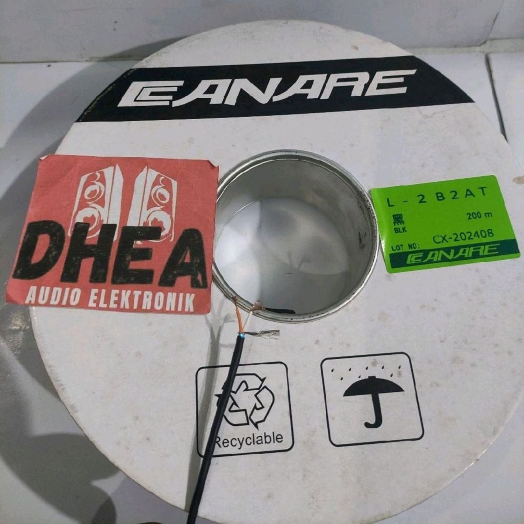 Kabel Stereo Canare Kabel Head Heat L-2B2AT Microphone Kecil isi 3 Ecer Meteran Kabel Mic Input Keci