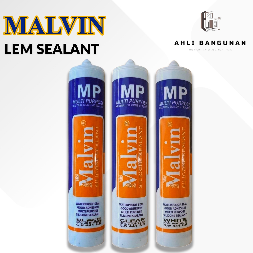 MALVIN Lem Sealant / Lem Silikon Netral